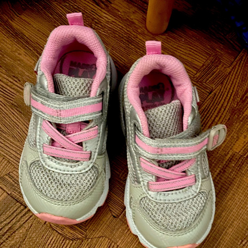 Stride Rise Pink and Gray Sneakers